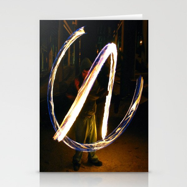 Fire Poi. Stationery Cards