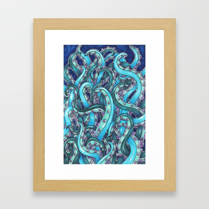 From the sea he rises Framed Art Print