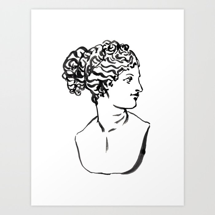 Venus Marble Bust Greek And Roman Sculpture Painting Black