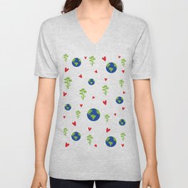 Save the planet V Neck T Shirt