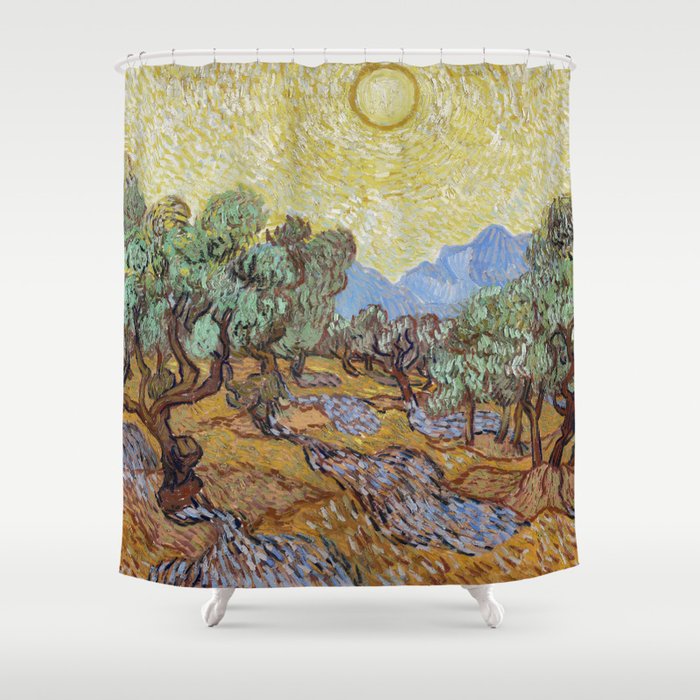 Olive Trees Shower Curtain