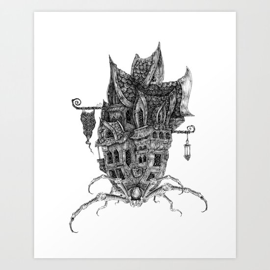 eight legged castle Art Print