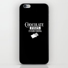 Chocolate Candy Bar Choco Dark Keto iPhone Skin