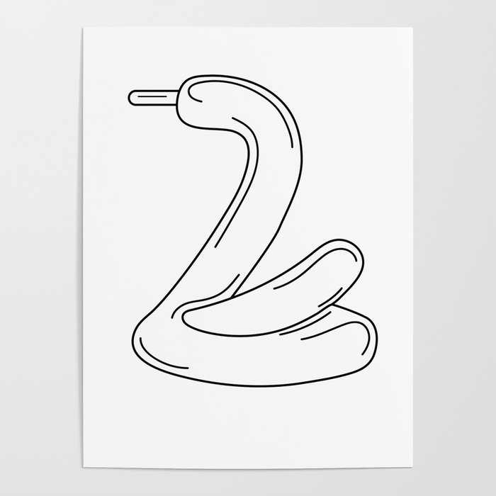 A Balloon Snakey Snake  Poster