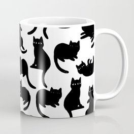 Black Cat Poses Mug