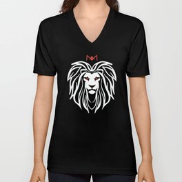 Lion - King of the Jungle V Neck T Shirt