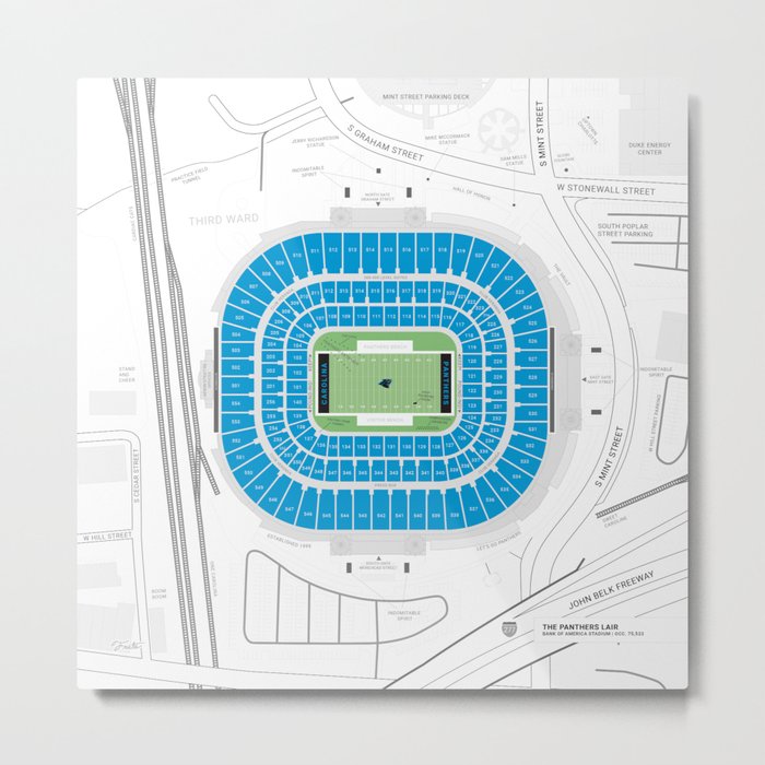 Stadium Traditions: The Panther's Lair (Bank of America Stadium) Metal Print