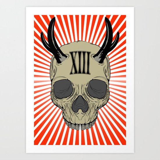 Skull XIII Art Print