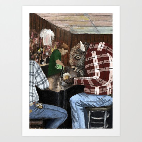 hard day for a Buffalo Art Print