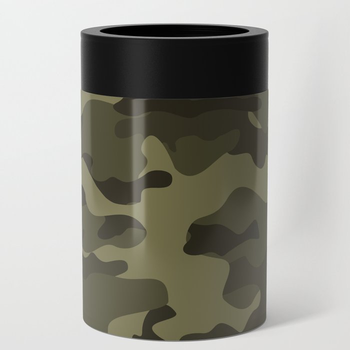 vintage military camouflage Can Cooler