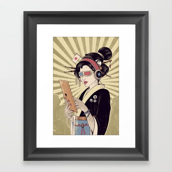 Geisha Framed Art Print