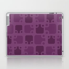 Mid Century Modern Abstract Pattern Plum 3 Laptop Skin