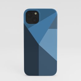 Geometric Blues iPhone Case