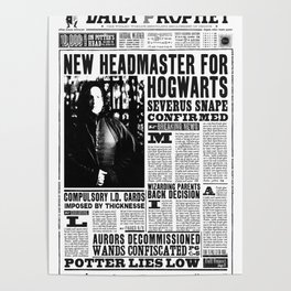 DAILY PROPHET SEVERUS SNAPE Poster