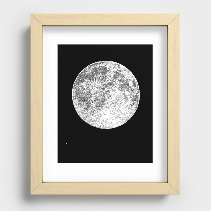 Moon Recessed Framed Print