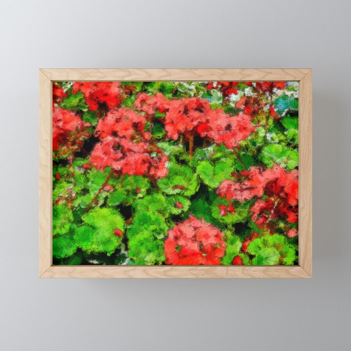 geranium  Framed Mini Art Print