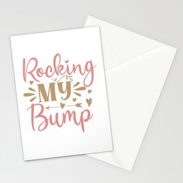 Rocking My Bump Stationery Card