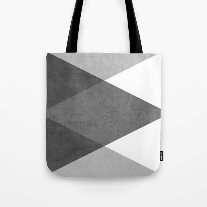black and white triangles Tote Bag