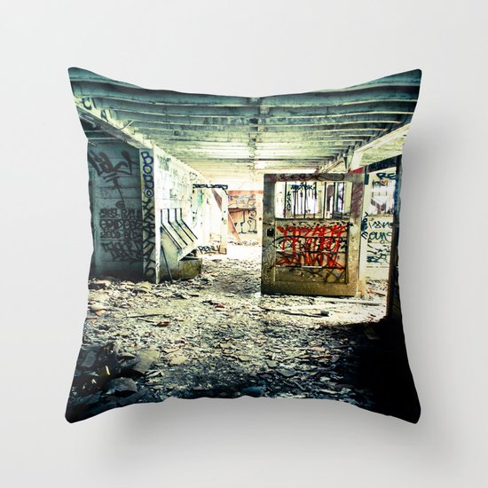 Abandoned Throw Pillow