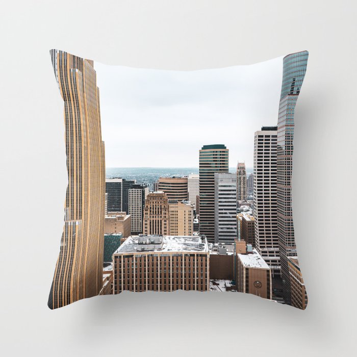 Minneapolis Skyline | City Photography  Throw Pillow