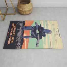 Torngat Mountains National Park Poster Area & Throw Rug