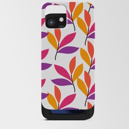 Multicolor leaves pattern! iPhone Card Case
