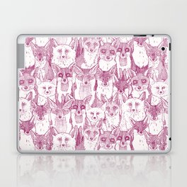 just foxes cherry soft white Laptop Skin