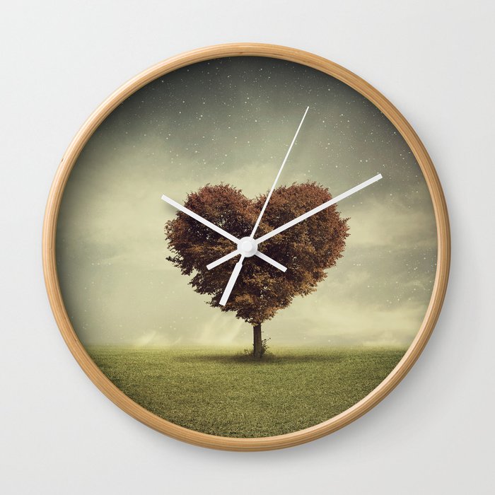 Heart Tree Wall Clock