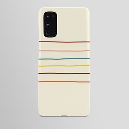 Classic Abstract Minimal Rainbow Retro Summer Style Stripes #2 Android Case