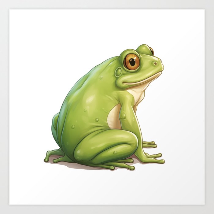 Frog butt Art Print