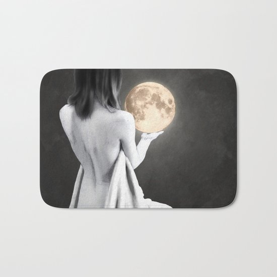 Moon Contemplation Bath Mat