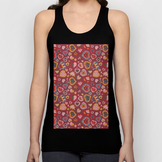 I Heart Patterns Unisex Tank Top
