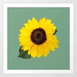 Simple Sunflower Art Print