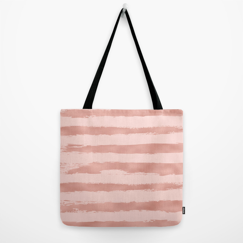 rose gold metallic bag