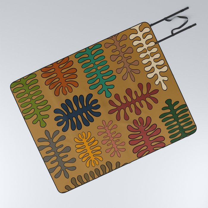 Matisse cutouts colorful seaweed design 1 Picnic Blanket