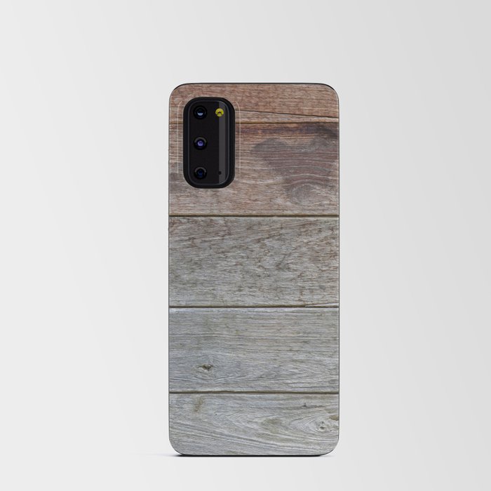 Old dirty wooden wall Android Card Case