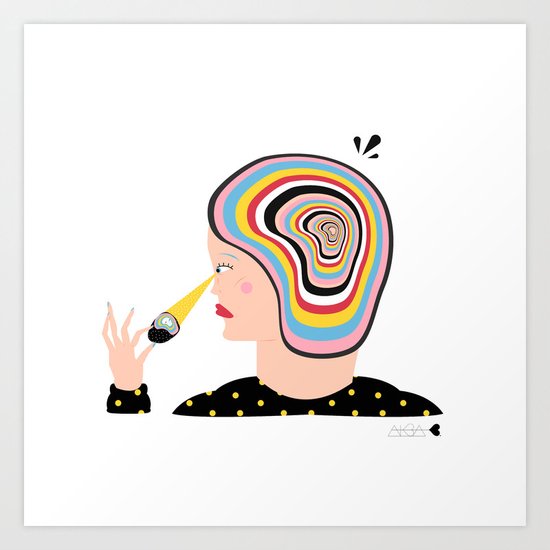crystal Art Print