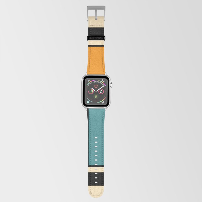 Modern Colorful Bauhaus Art Geometric Architecture Abstract Mid century Modern Retro  Apple Watch Band