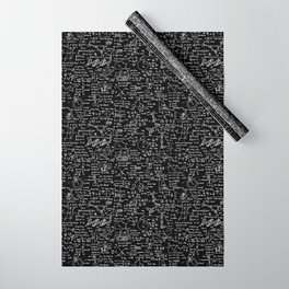 Physics Equations on Chalkboard Wrapping Paper