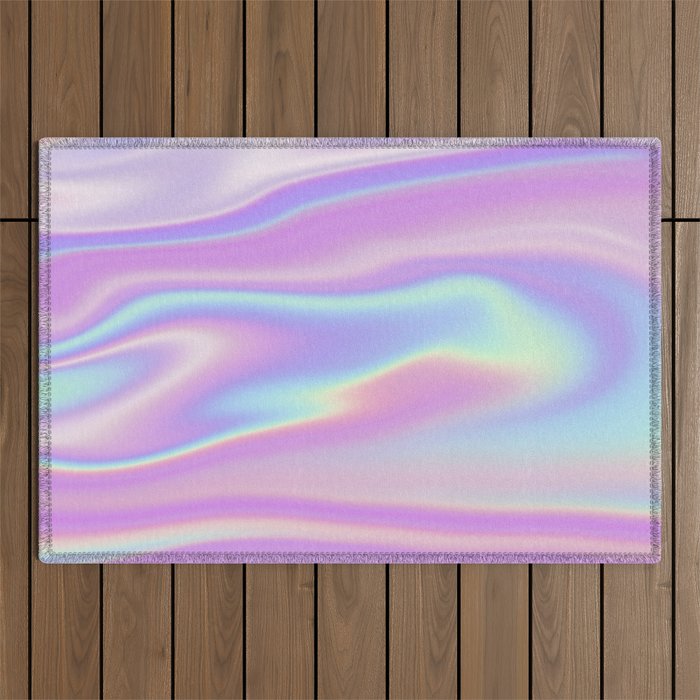 Holographic Abstract  Outdoor Rug