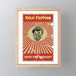 Pulp Faction: Vincent Framed Mini Art Print