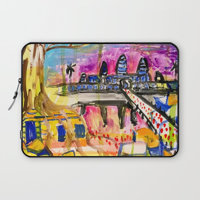 Angkor Wat and Ta Prohm in Cambodia Laptop Sleeve