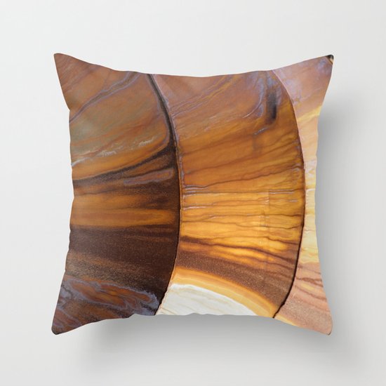 Golden Rust Throw Pillow