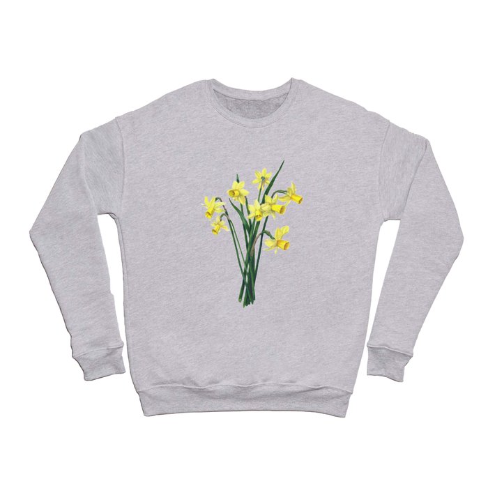 Little Daffodils Botanical Illustration Crewneck Sweatshirt
