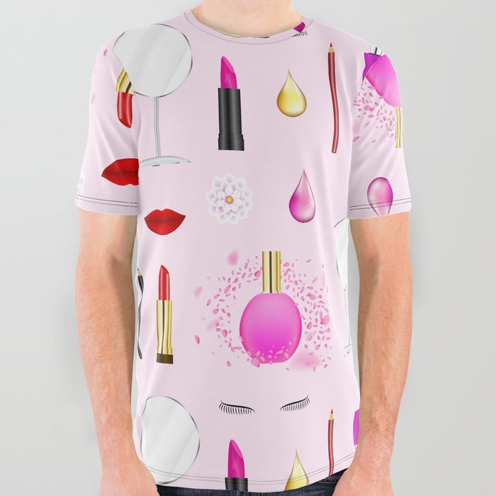 Beauty and makeup All Over Graphic Tee