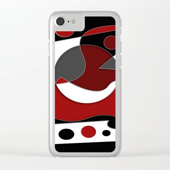 Abstract #515 Clear iPhone Case
