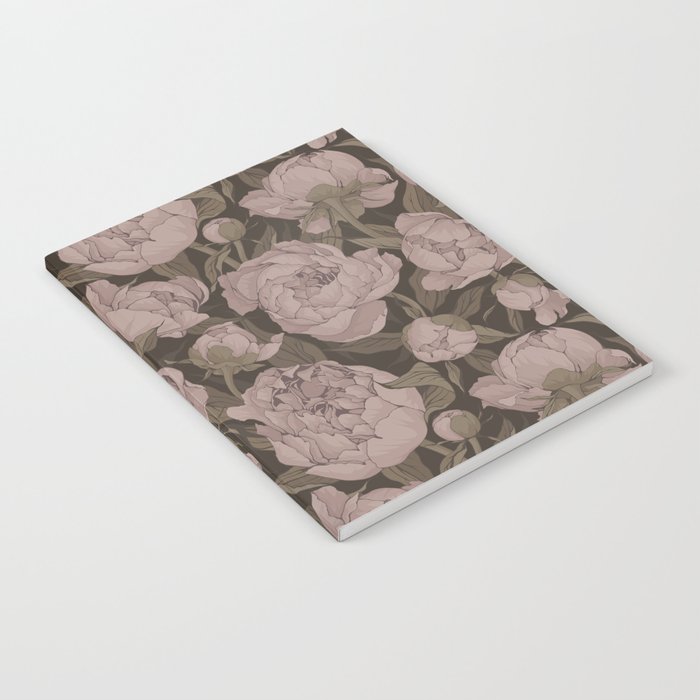 Blooming peonies 5 Notebook