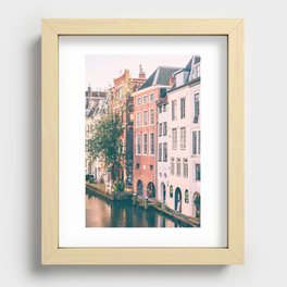 Old dutch houses Recessed Framed Print