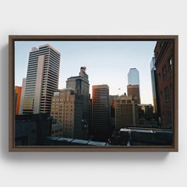 Downtown Dallas Framed Canvas