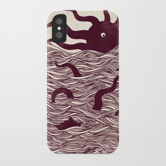 Octopus The Rising Sun II iPhone Case